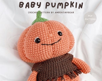 BABY PUMPKIN - pattern crochet - Amigurumi Halloween - Crochet PDF Pattern - instant download