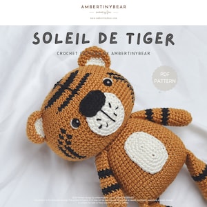 SOLEIL DE TIGER - Crochet Pattern - tiger pattern - Cute crochet pattern ideas