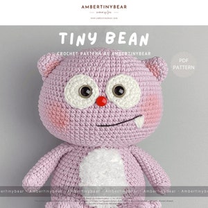 TINY BEAN - pattern crochet - Amigurumi Monster - Crochet PDF Pattern - instant download