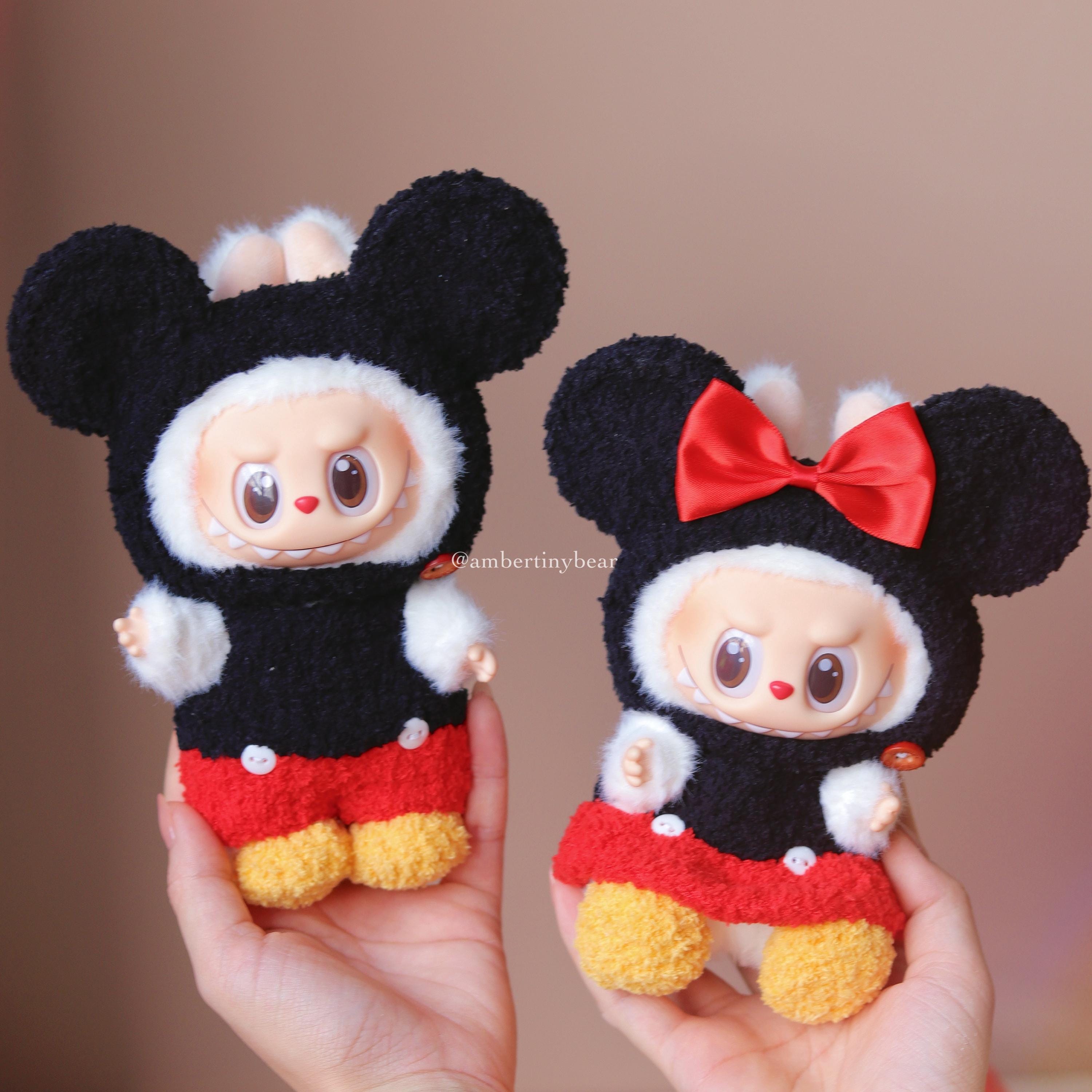 COUPLE MOUSE - crochet labubu outfit - labubu clothes DIY - handmade outfit labubu - labubu accessories - crochet labubu