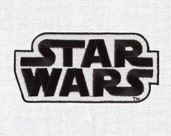 Star Wars Logo Iron On Patch | Classic vintage premium sew on embroidered badge jean denim jacket bag backpack movie science fiction sci fi