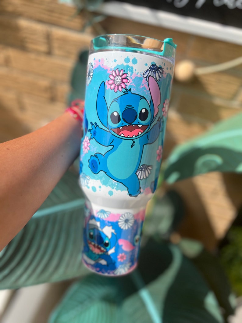 Alien Stitch 40oz Tumbler with Handle image 4