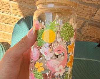 Flamingo Glass cup