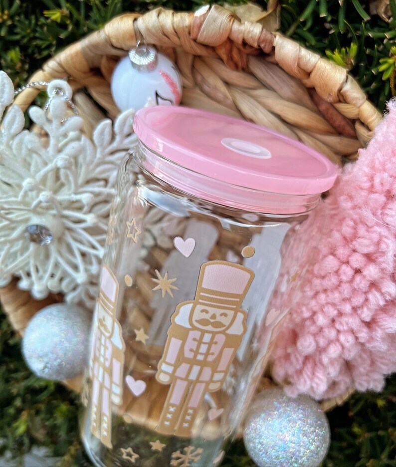 CustombyJennB Nutcracker Glass Can - Thumbnail 2