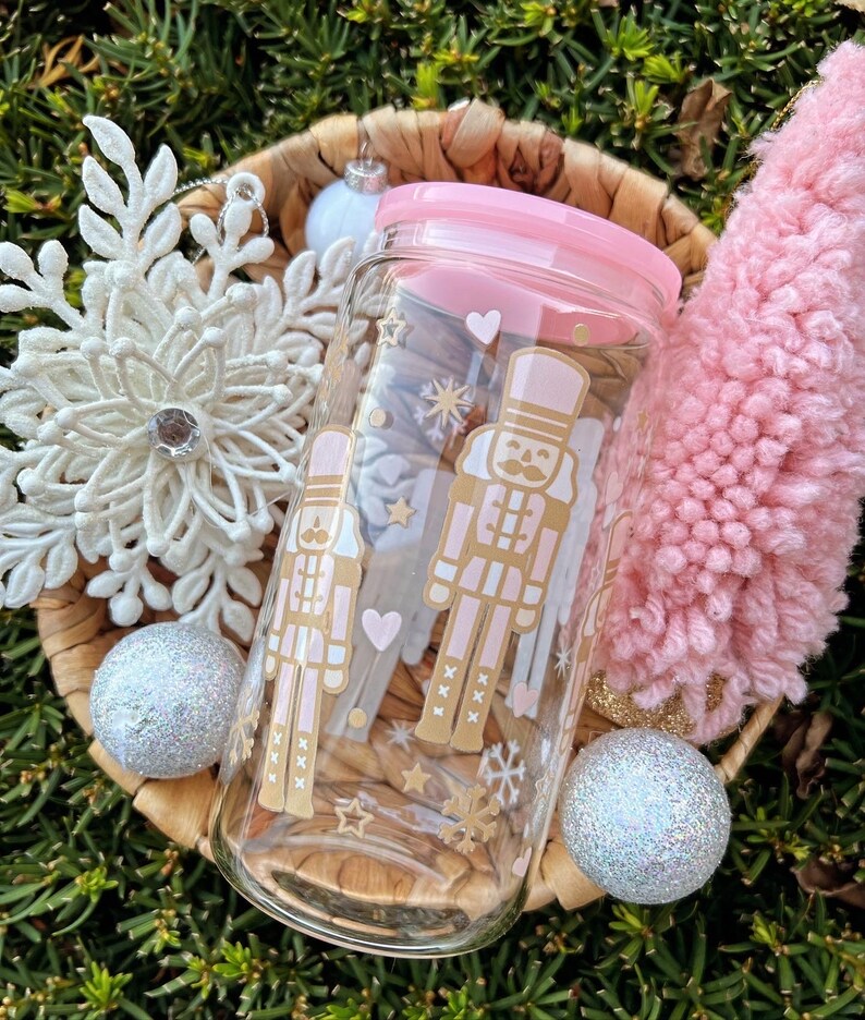 CustombyJennB Nutcracker Glass Can