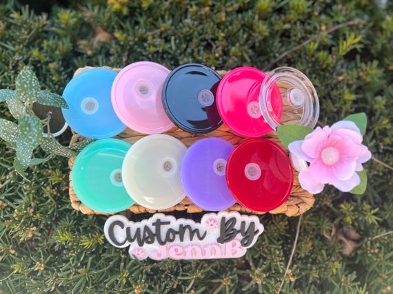 Plastic Lid for 16oz/20oz Glass Can: Frosted or Clear