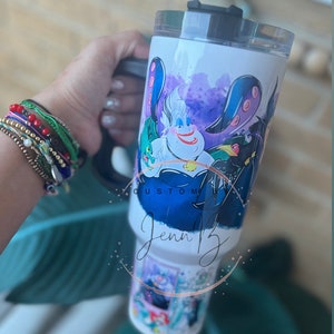 Villains  40oz Tumbler| Sublimation| Dupe | custom-made| tumbler| Gift| girly| Villains Movie| Villains Tumbler