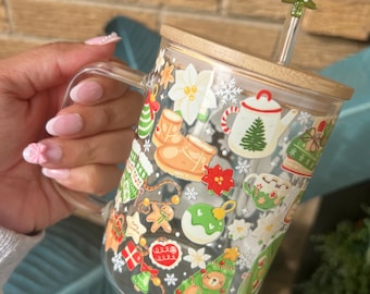 Christmas Glass Mug