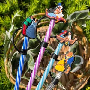 Princess Silicone Straw Topper: 8mm Straw Charm