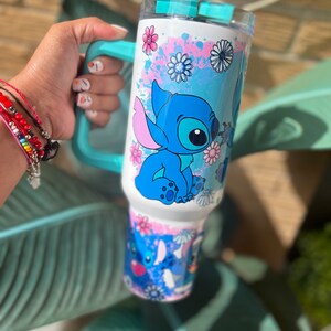 Alien Stitch 40oz Tumbler with Handle image 2