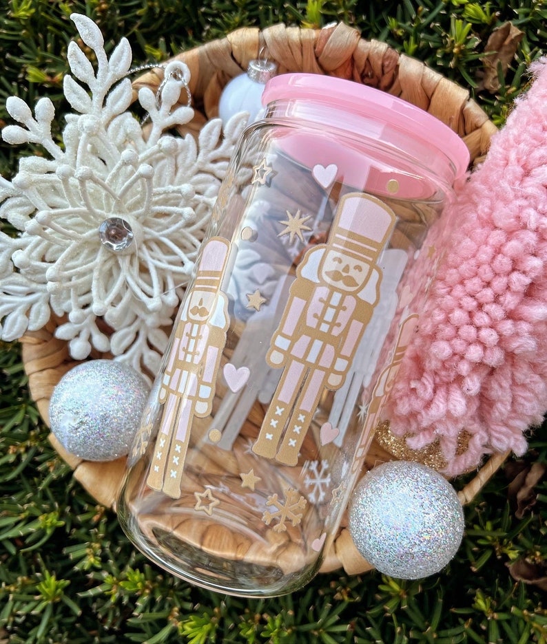 CustombyJennB Nutcracker Glass Can - Thumbnail 3