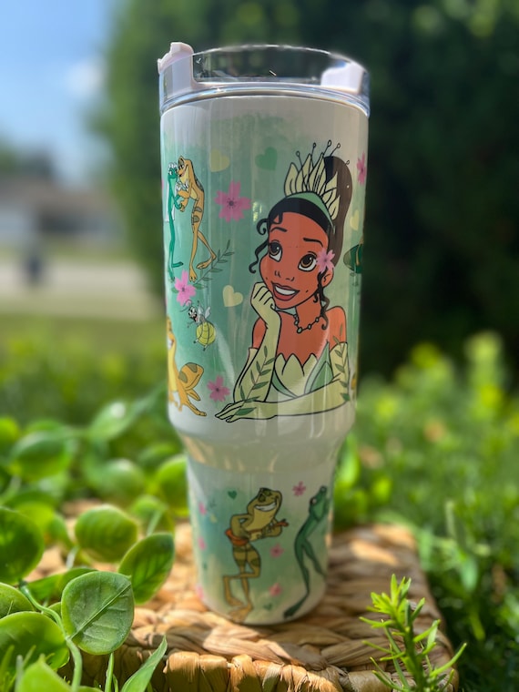 Tiana 40oz Tumbler Sublimation Tumbler With Handle Princess Frog Stanley  Dupe Stanley Tumbler 