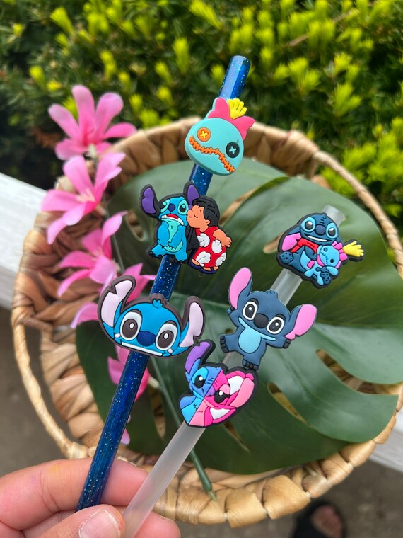 Stitch Straw Toppers, Straw Accessories, Straw Charms Works With