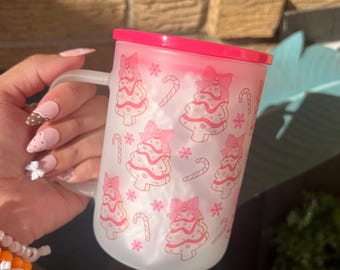 Pink Christmas Trees  Mug