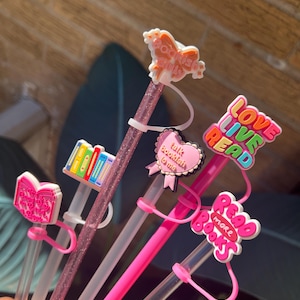 Books Lover Straw topper for tumbler| Straw topper for cup