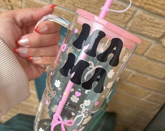 Mama 20oz Glass tumbler