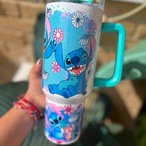 Alien Stitch 40oz Tumbler with Handle image 1