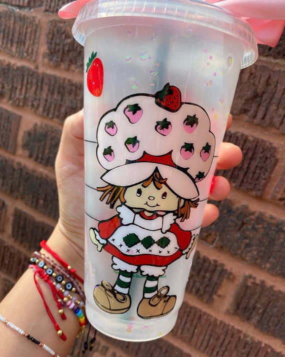 Strawberry Shortcake Starbucks Cup Customized Tumbler Etsy