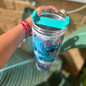 Alien Stitch 40oz Tumbler with Handle image 3