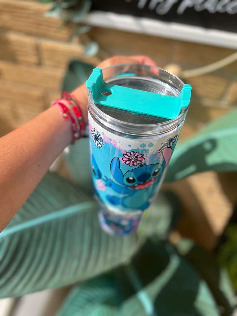 Alien Stitch 40oz Tumbler with Handle image 3