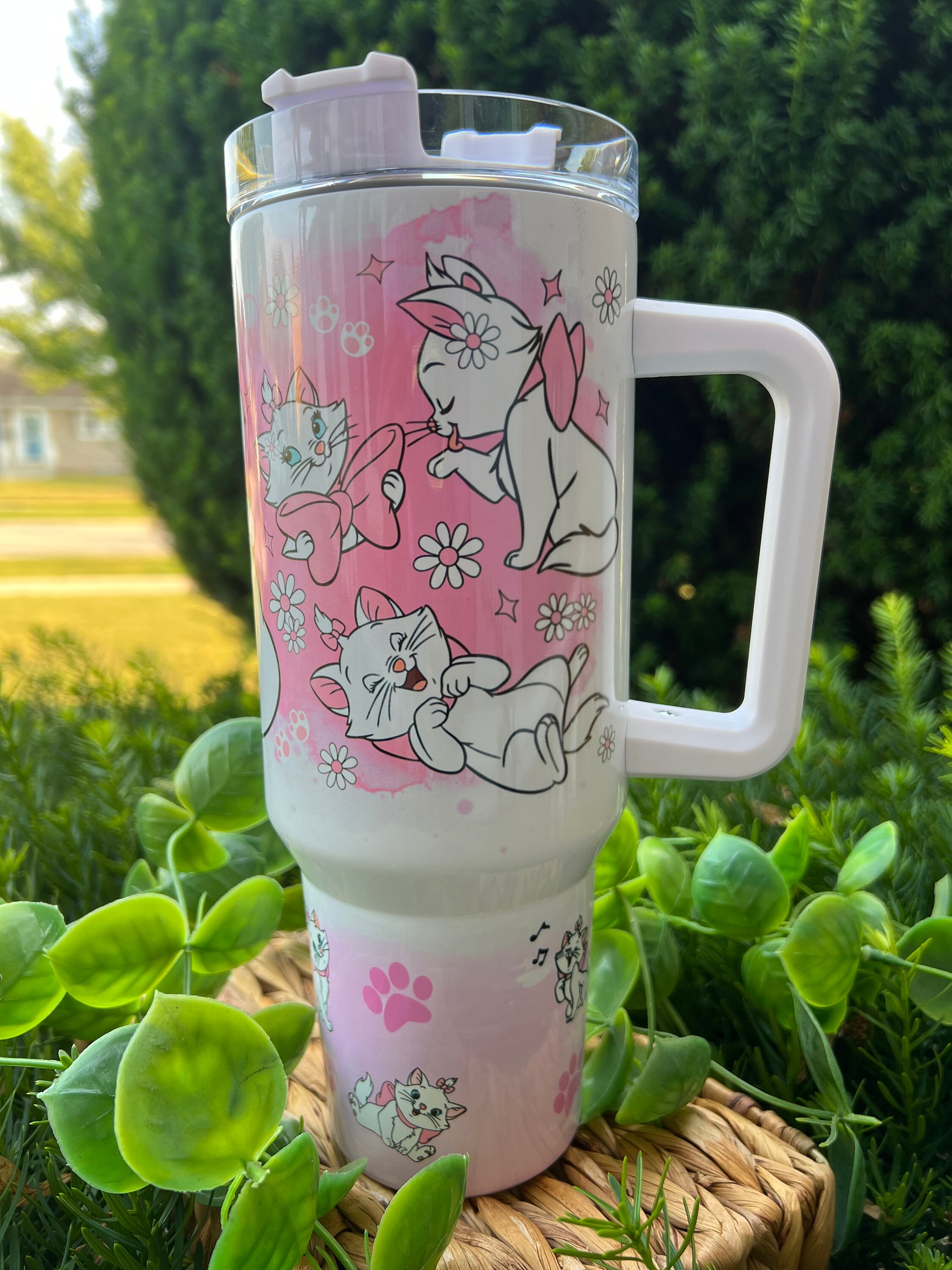 Hello Kitty 40 oz Stanley style tumbler