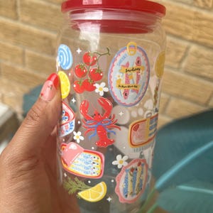 Summer Glass cup| Ocean Vibes glass cup