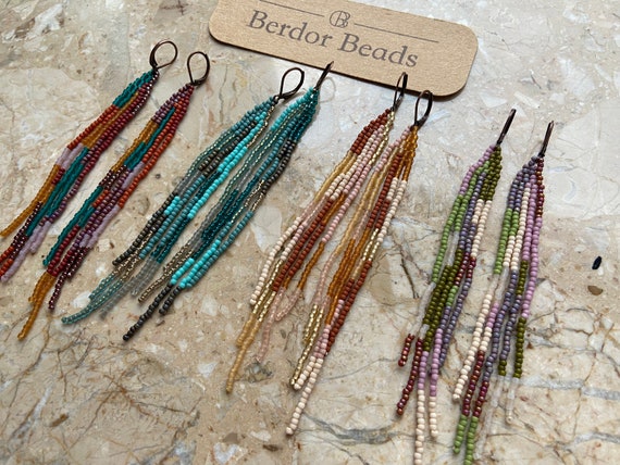 Etsy long deals earrings