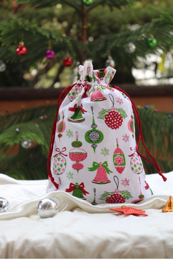 Borsa di Babbo Natale, borsa di Babbo Natale, sacco di Babbo Natale, borsa  regalo in tessuto