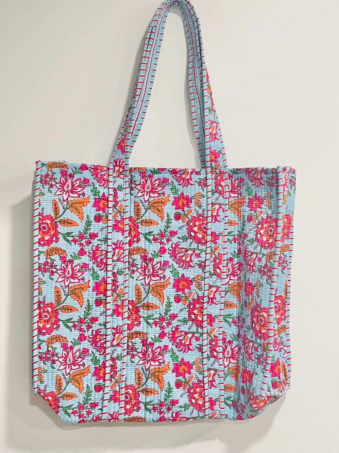 Double-Sided Quilted Cotton Bag