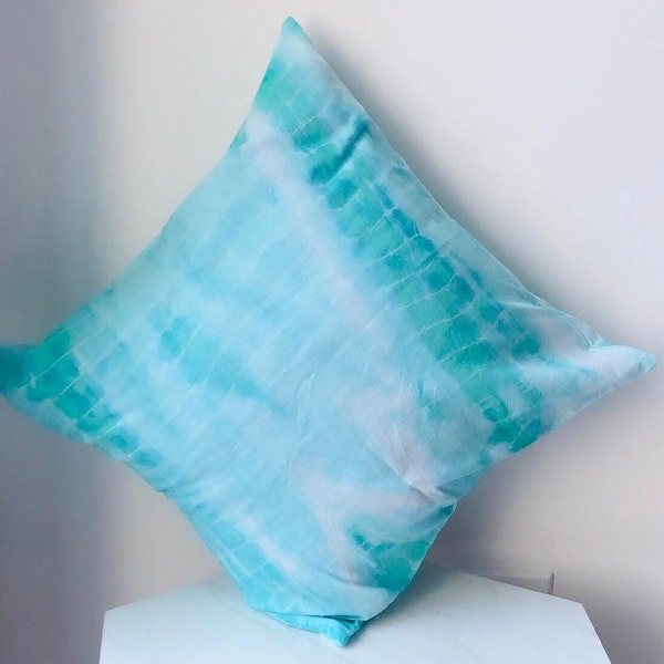 Tie Dye Kissen, Indigo Shibori Kissenbezug, Shibori Kissenbezug, königliche Kissen, Boho Kissen, blau-weißes Kissen, Schlafzimmer Kissenbezüge