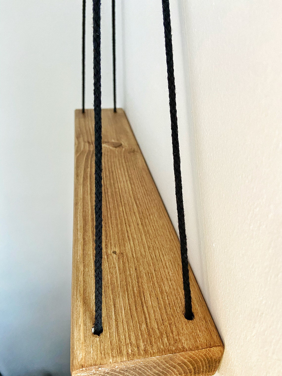 Shelf/Rope Shelf/Shelves/Wood/Hanging Rope Etsy