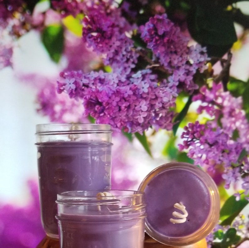 Lilac Candle Etsy