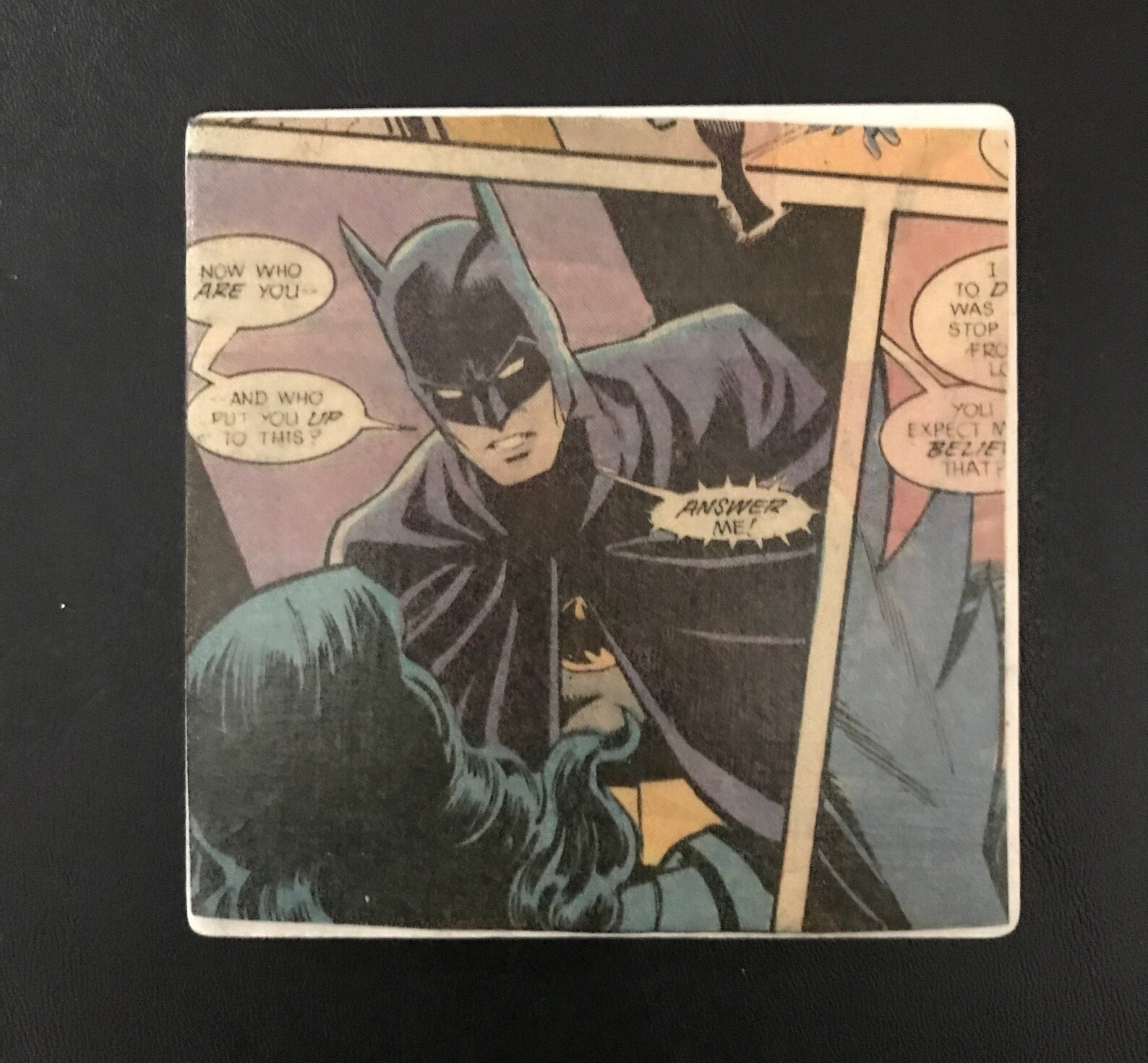 Batman Coasters Set Of 2 Handmade 4x4 Ceramic Coasters Etsy