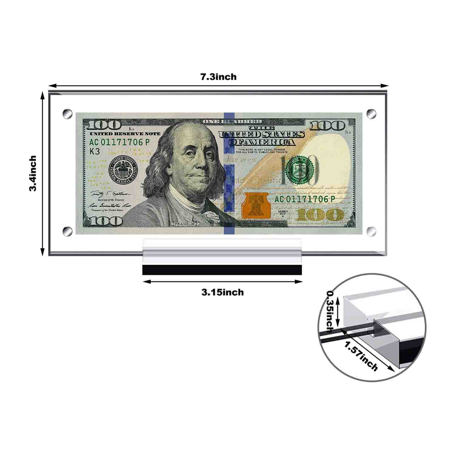 Money Bill Holder Display Case - Etsy