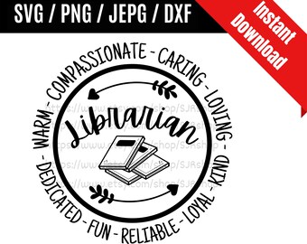 Download Librarian Svg Etsy