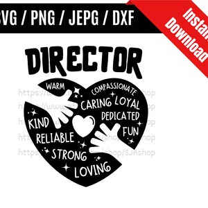 Director svg / Director Appreciation / Coworker svg / Back to School svg / Teacher svg / Services Gift SVG PNG dxf & jpeg Print Ready Files