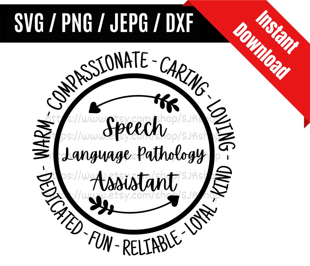 Speech Language Pathology Assistant Svg / SLP Svg / Speech Pathologist ...