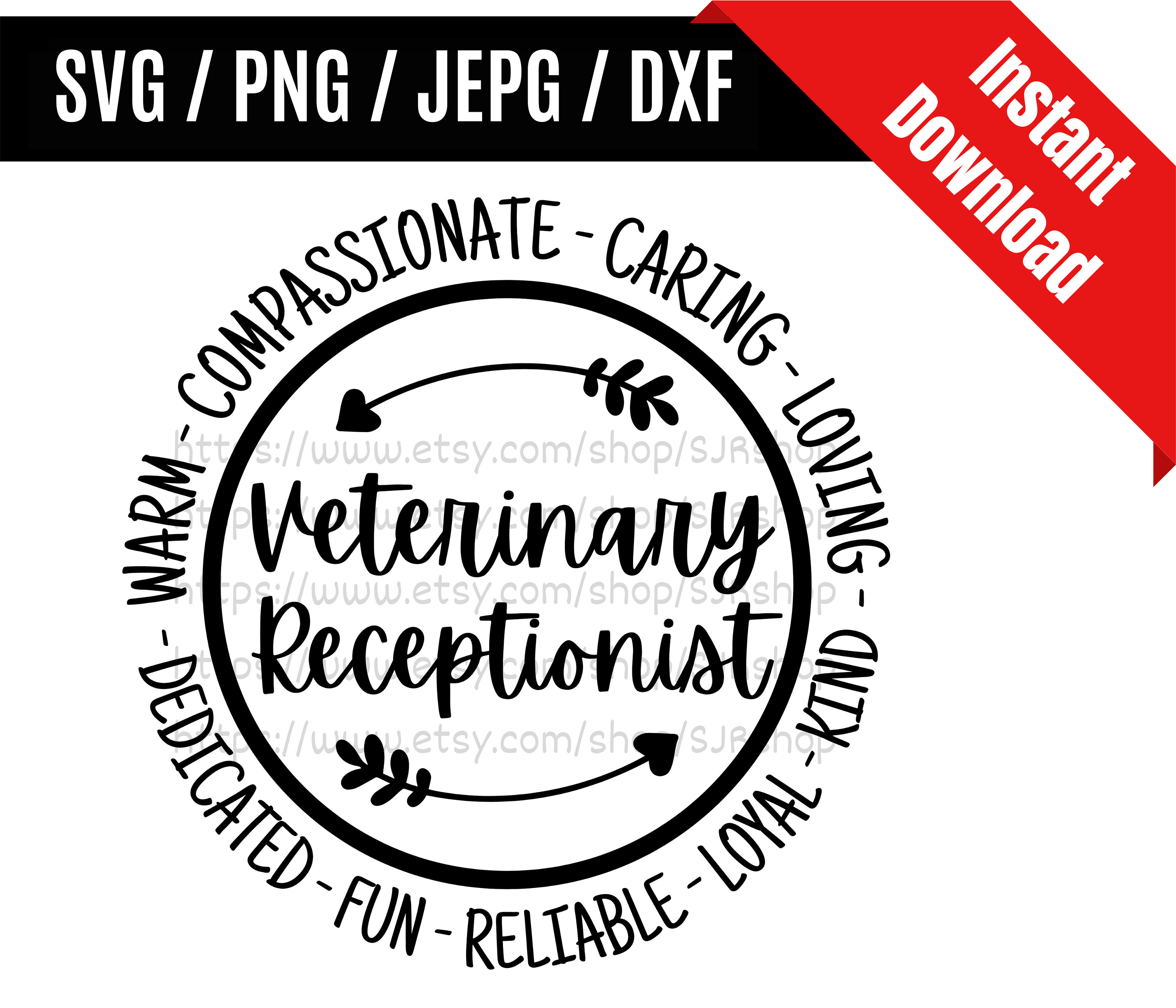 Veterinary Receptionist Svg / Vet Receptionist Svg / Vet Front Etsy
