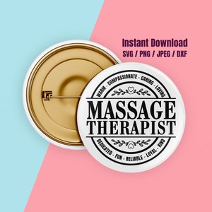 Massage Therapist svg / Massage Therapy svg / MT svg / Therapist svg / Coworker svg / Therapist Gift SVG PNG dxf & jpeg Print Ready Files image 8