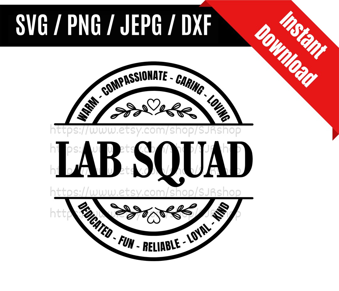 Lab Squad Svg / Lab Team Svg / Lab Life Svg / Lab Tech Svg / Lab Worker ...
