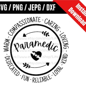 Paramedic svg / Paramedic Life svg / Medical Life svg / Healthcare svg / Coworker svg / Medical Gift SVG PNG dxf & jpeg Print Ready Files