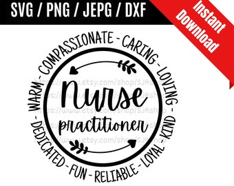 Nurse Practitioner svg / Nurse svg / Nursing svg / Super Power svg / Health Care svg / Worker Gift Idea SVG PNG dxf & jpeg Print Ready Files