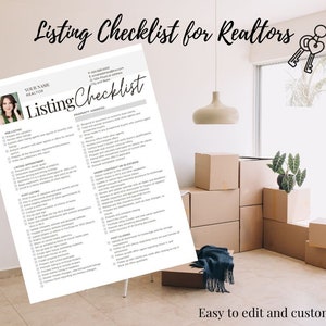 Listing Checklist - Digital Files - Realtor