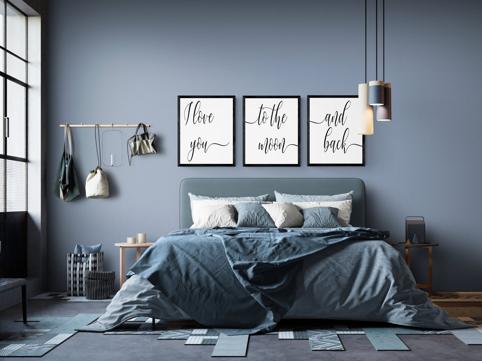 Set of 3 Prints Printable Wall Art Bedroom Wall Decor Over - Etsy