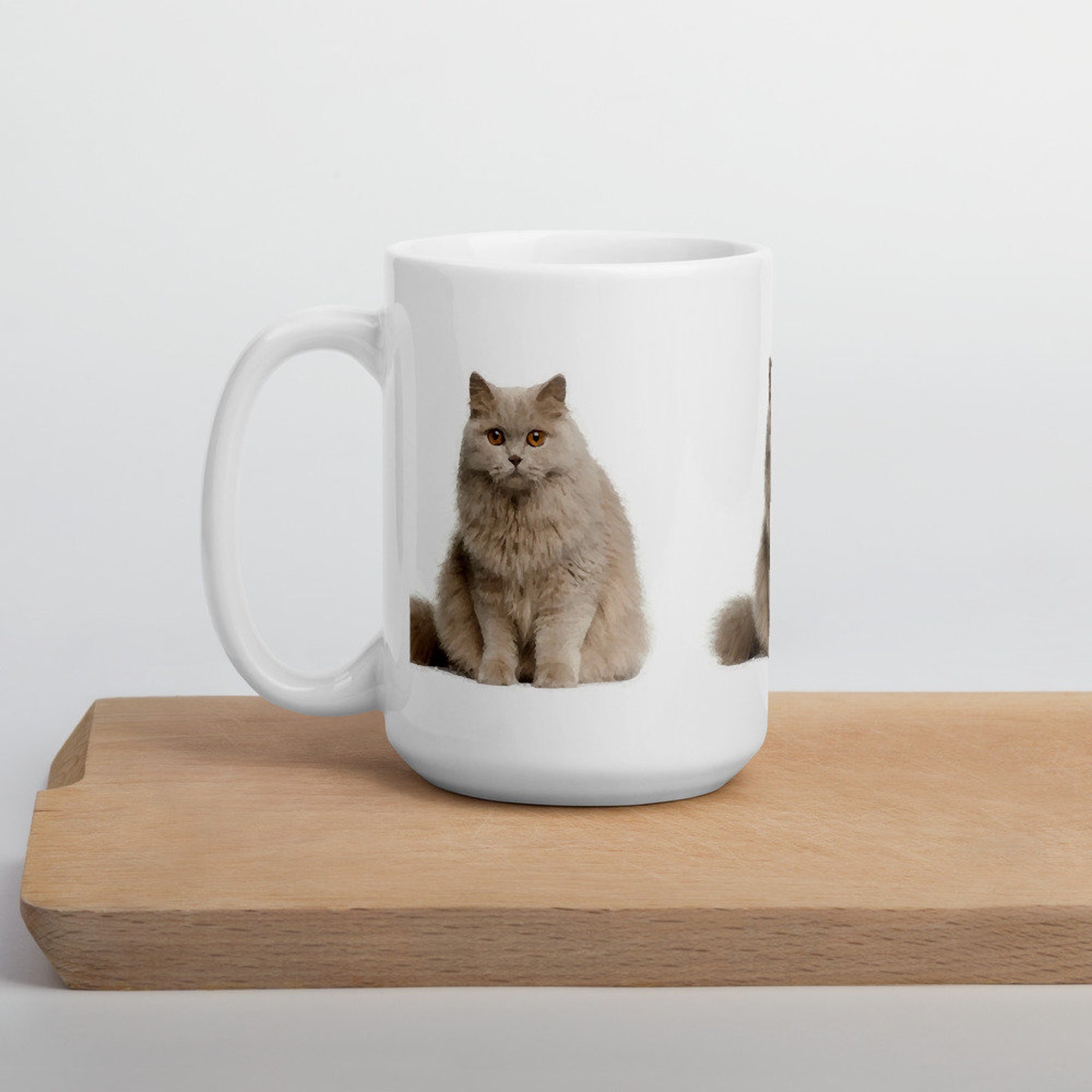 Cat Coffee Mug. White Ceramic Mug. Cat Lovers Gift. Tea Mug Etsy