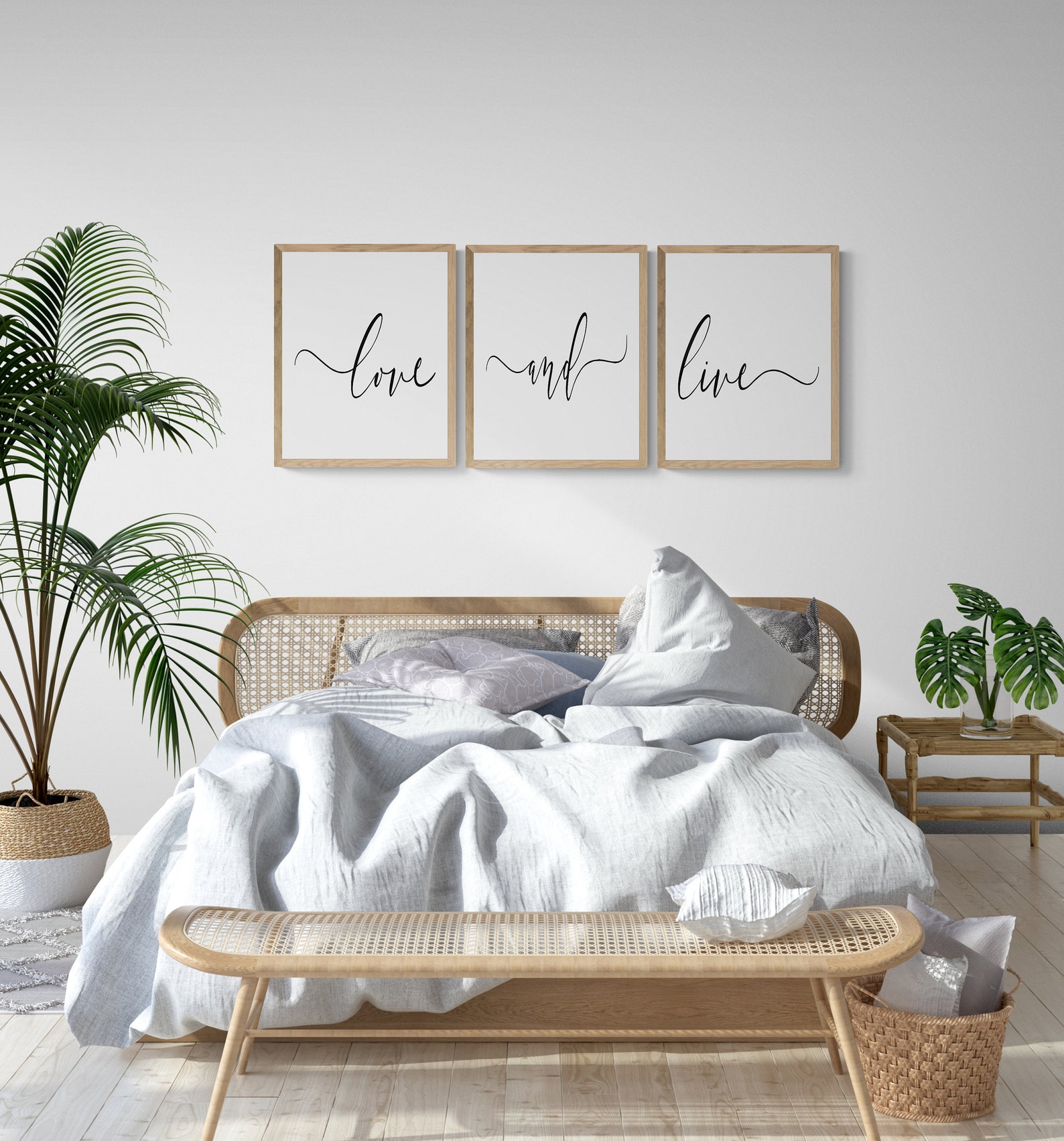 Set of 3 Prints. Bedroom Wall Decor Over the Bed. Instant Download JPG ...