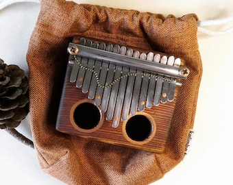 Electric Siberian Kalimba with Pickup | Handmade 13 Tines Thumb Piano | Unique Musical Cute Gift for Adults and Kids