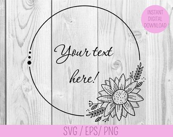 Free Free 191 Sunflower Half Leaf Wreath Svg SVG PNG EPS DXF File
