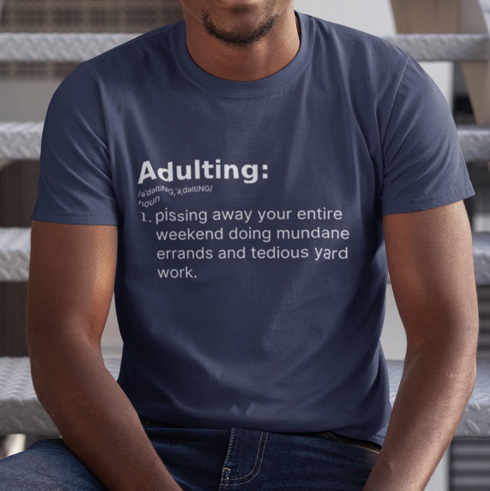 Adulting Definition Shirt Funny Adulting t shirt Graduation Etsy