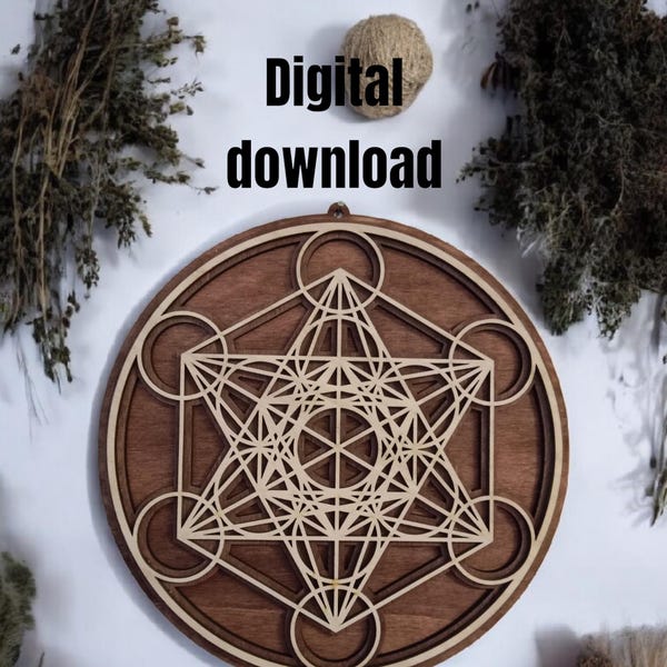 Metatrons Cube Wall Art - Etsy